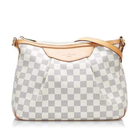 LOUIS VUITTON Damier Azur Siracusa PM .